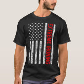 USA Flag Extreme Ironing T-Shirt (Vorderseite)