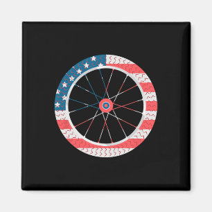 Usa Flag Fahrrad Unabhängigkeit Tag 4. Juli U Magnet