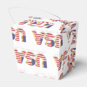 USA Flag Favor Box Geschenkschachtel (Rückseite)