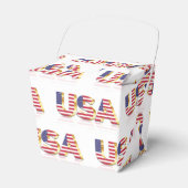 USA Flag Favor Box Geschenkschachtel (Vorderseite)