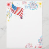 USA Flag & Fireworks Flyer (Hinten)