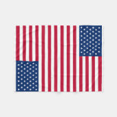 Usa Flag Fleece Blanket (Vorderseite (Horizontal))