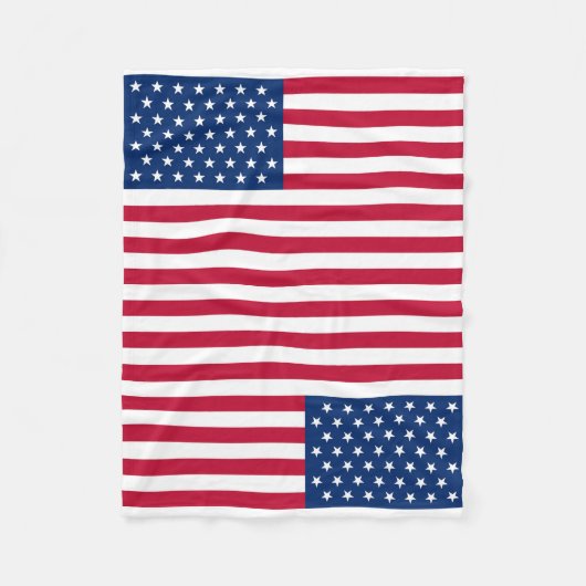 Usa Flag Fleece Blanket (Vorderseite)