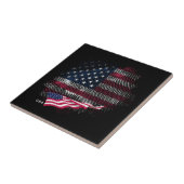 USA flag Fliese (Seite)
