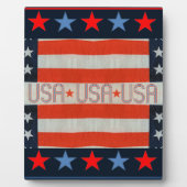 USA Flag Foto Plaque Fotoplatte (Vorderseite)