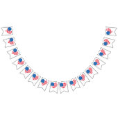 Usa Flag Frack Party Bunting Banner (Alle)