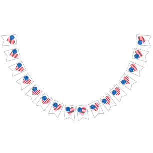Usa Flag Frack Party Bunting Banner