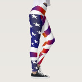 USA Flag Frauen Leggings (Rechts)