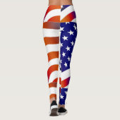 USA Flag Frauen Leggings (Rückseite)