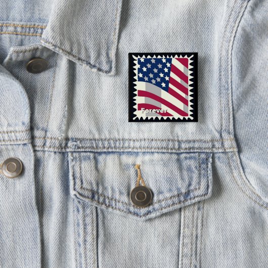 USA FLAG FÜR BRIEFMARKE BUTTON (Beispiel)