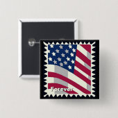 USA FLAG FÜR BRIEFMARKE BUTTON (Vorne & Hinten)