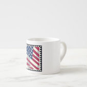 USA FLAG FÜR BRIEFMARKE ESPRESSOTASSE (Vorderseite Rechts)