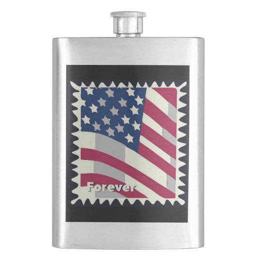 USA FLAG FÜR BRIEFMARKE FLACHMANN (Vorderseite)