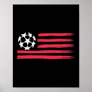 Usa Flag Fußball Byll Cool Futbol Ausrüstung Männe Poster