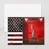 USA Flag Gedenkkarte Postkarte (Vorne/Hinten)