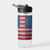 USA Flag Glitzern look Trinkflasche (Rechts)