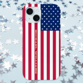USA Flag Gold Monogram Patriotic American Stilvoll Case-Mate iPhone Hülle