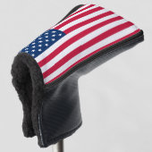 USA Flag Golf Head Cover Headcover (3/4 Vorderseite)