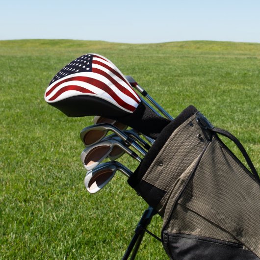 USA FLAG GOLF HEADCOVER (In SItu)