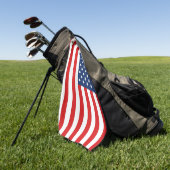 USA Flag Golf Tower Golfhandtuch (Gras)