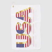USA Flag Golf Tower Golfhandtuch (Vorderseite)