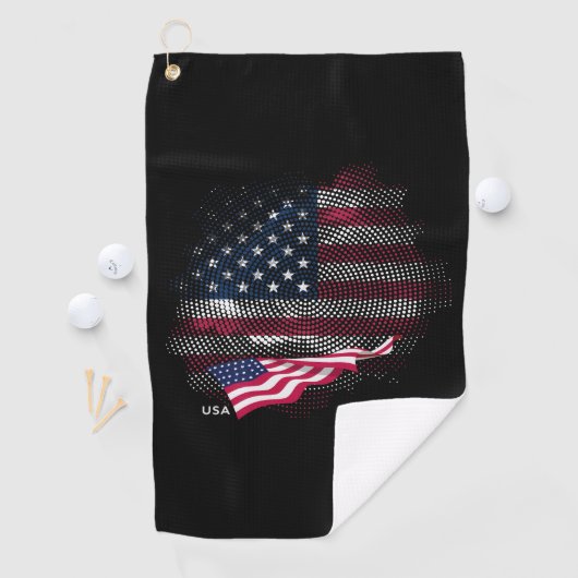 USA flag Golfhandtuch (Insitu)