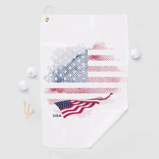USA flag Golfhandtuch (Insitu)