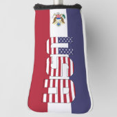 USA Flag Gorgetic Patriotic Golf Headcover (Rotieren 90)