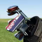 USA Flag Gorgetic Patriotic Golf Headcover (In Situ)