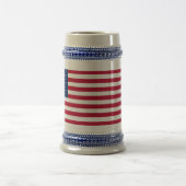 Usa Flag Gray/Blue 22 oz Stein Bierglas (Mittel)