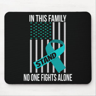 USA Flag Green Ribbon Shirt Mental Health Awards Mousepad