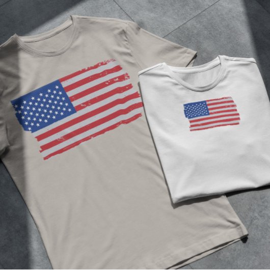 Usa Flag Grunge T-Shirt