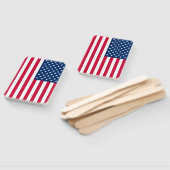 USA Flag Hand Fan - Patriotic Fächer (Non-assembled)