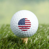 USA Flag Happy Amerikanische Unabhängigkeitstag Be Golfball (Insitu T-Shirt)