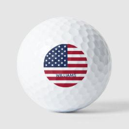 USA Flag Happy Amerikanische Unabhängigkeitstag Be Golfball