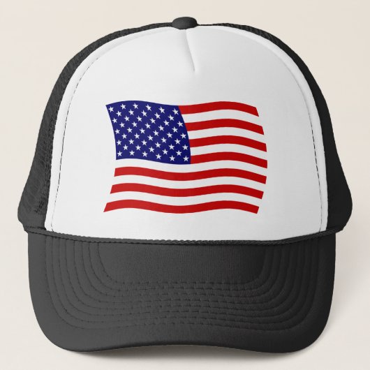 USA Flag Hat Truckerkappe (Vorderseite)