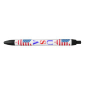 USA Flag Heart Pen Kugelschreiber (Vorderseite)