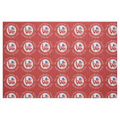USA Flag Heart Red LIEBE Stoff (Fat Quarter (45,7 x 55,9 cm))