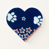 USA Flag Heft Shape Notebook Notizblock (Rückseite)