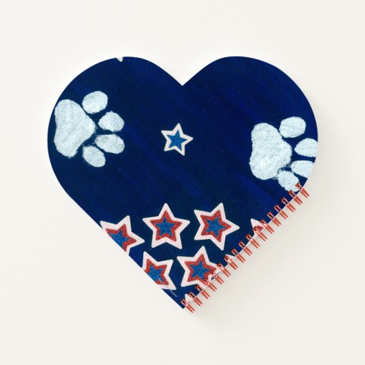 USA Flag Heft Shape Notebook Notizblock (Rückseite)