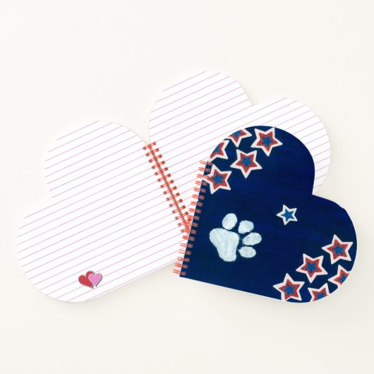 USA Flag Heft Shape Notebook Notizblock (Innenseite)