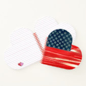 USA Flag Heft Shape Notebook Notizblock (Innenseite)