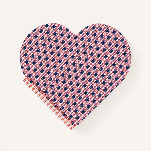 USA Flag Heft Shape Notebook Notizblock (Vorderseite)