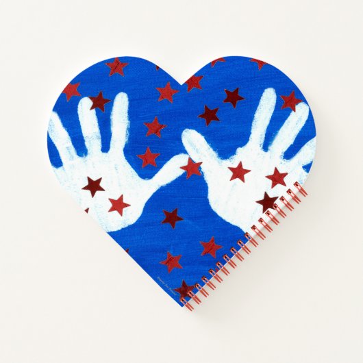 USA Flag Heft Shape Notebook Notizblock (Rückseite)