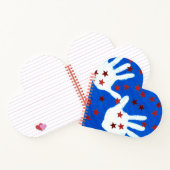 USA Flag Heft Shape Notebook Notizblock (Innenseite)