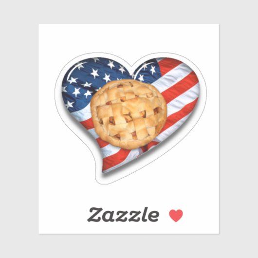 USA Flag Herd and Apple Pie Aufkleber (Blatt)