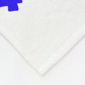 Usa Flag Herz Fleece Blanket (Ecke)