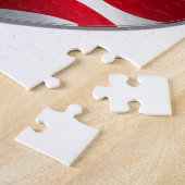 USA Flag Herz I Liebe You Puzzle (Seite)
