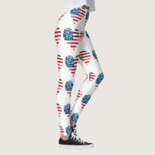 usa Flag Herz Leggings (Rechts)