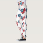 usa Flag Herz Leggings (Links)